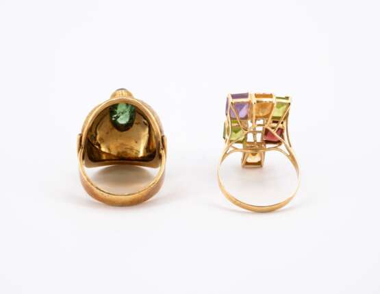 Mixed lot: Two gemstone rings - фото 3