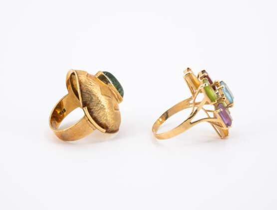Mixed lot: Two gemstone rings - Foto 4