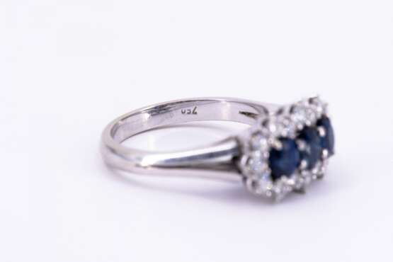 Sapphire Diamond Ring - Foto 4