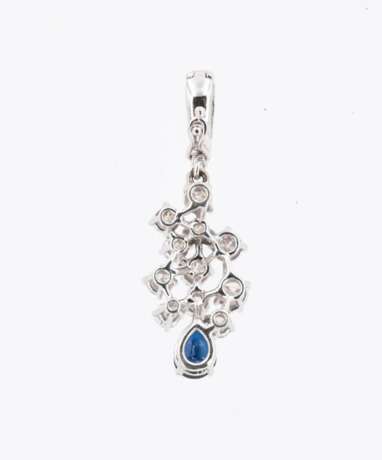 Sapphire Diamond Pendant - photo 2