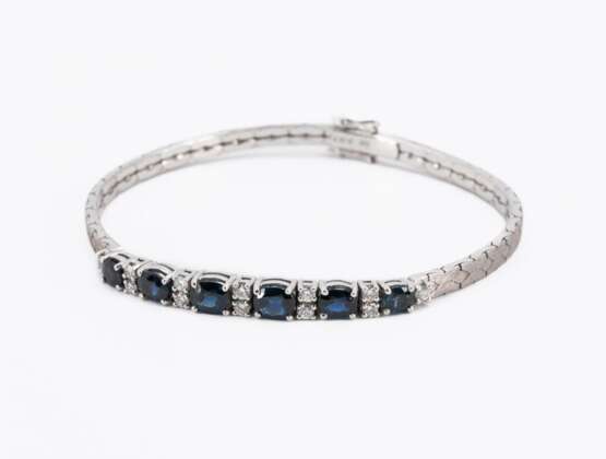 Sapphire Diamond Bracelet - photo 1