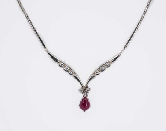 Zartes Rubin-Diamant-Collier - Foto 1