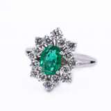 Emerald diamond ring - photo 1