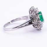 Emerald diamond ring - photo 4