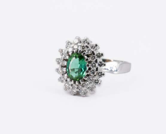 Tourmaline Diamond Ring - Foto 1