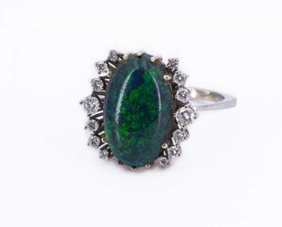 Opal Diamond Ring - photo 1