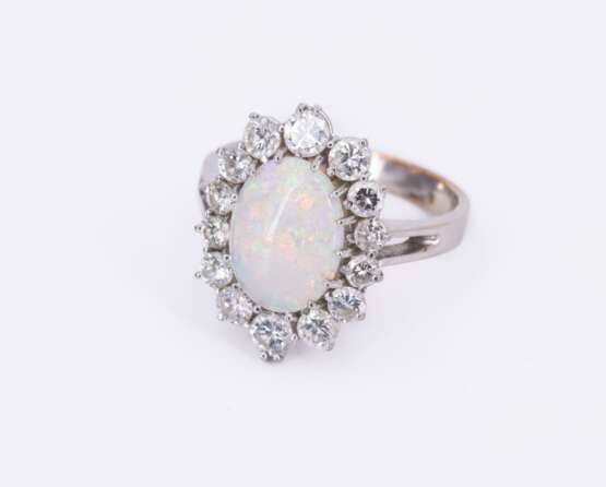 Opal Diamond Ring - photo 1