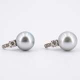 Pearl Diamond Earrings - photo 2