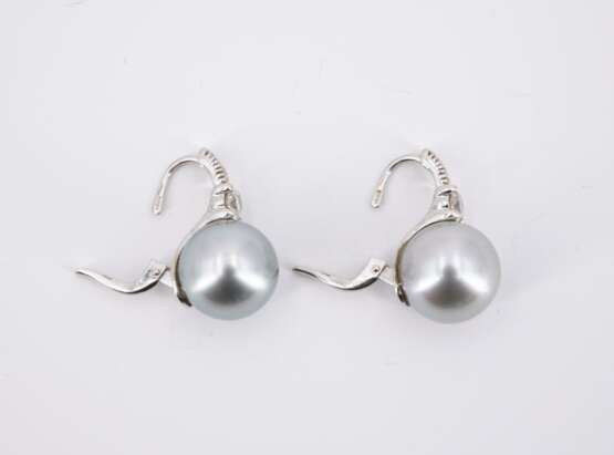 Pearl Diamond Earrings - photo 4