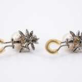 Pearl Diamond Ear Studs/Clips - photo 4