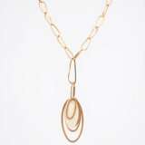 Mother of pearl and diamond set: earrings and necklace - фото 4