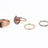 Mixed lot: Four Gemstone-Gold Rings - фото 2