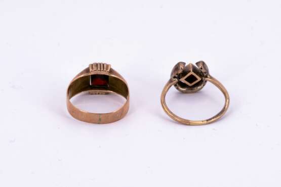 Mixed lot: Four Gemstone-Gold Rings - фото 4