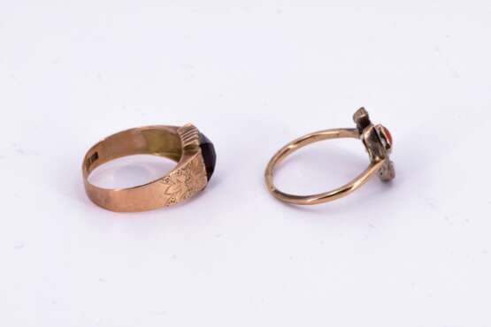 Mixed lot: Four Gemstone-Gold Rings - photo 5