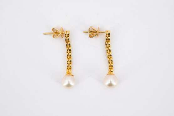 Pearl Diamond Earrings - photo 2