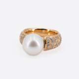 Pearl Diamond Ring - photo 1