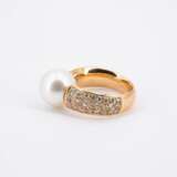 Pearl Diamond Ring - photo 2