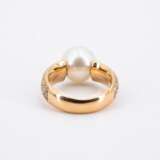 Pearl Diamond Ring - photo 3