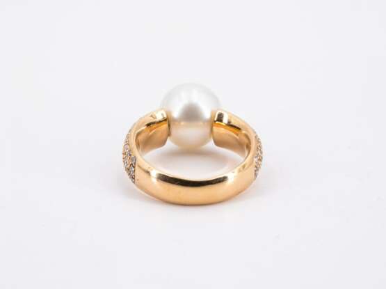 Pearl Diamond Ring - photo 3