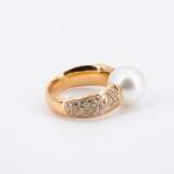 Pearl Diamond Ring - photo 4