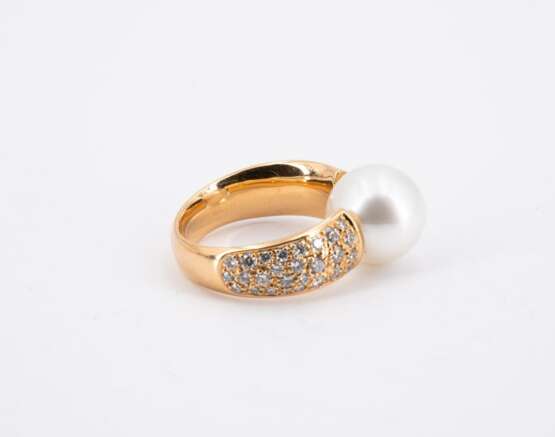 Pearl Diamond Ring - photo 4