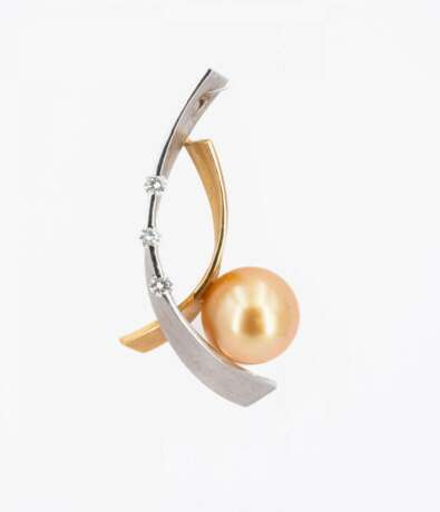 Pearl Diamond Pendant - photo 1