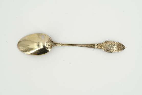 Footed silver bowl with vermeil mounting - photo 13
