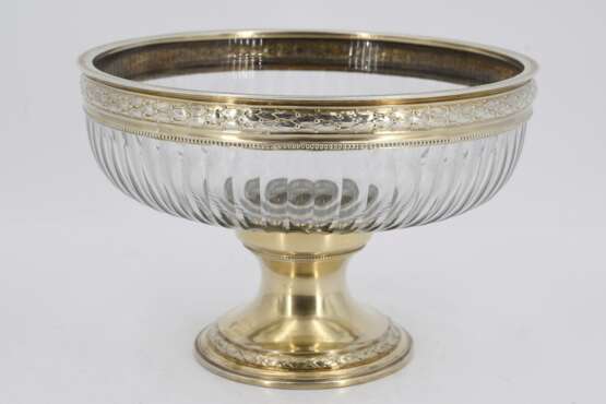Footed silver bowl with vermeil mounting - Foto 14