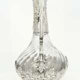 Rococo style silver and glass carafe - фото 3