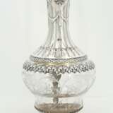 Silver and glass carafe with acanthus décor and engraved vines - фото 5
