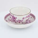 Two cups and saucers with floral décor - фото 15