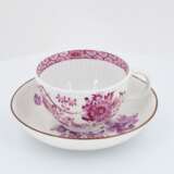 Two cups and saucers with floral décor - photo 18