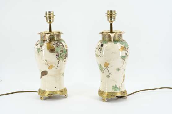 Two Satsuma vases with dormouse décor - photo 3