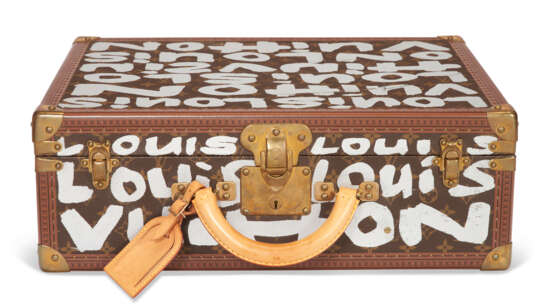 A PAIR OF LIMITED EDITION GRAFFITI MONOGRAM CANVAS HARDSIDED BRIEFCASES BY STEPHEN SPROUSE - Foto 4