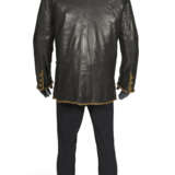 A CHOCOLATE BROWN LAMBSKIN PATCH POCKET JACKET - Foto 2