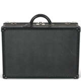 A SET OF FOUR BLACK TAIGA LEATHER HARDSIDED ALZER 60, 65 & 80 SUITCASES - фото 4