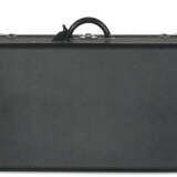 A SET OF FOUR BLACK TAIGA LEATHER HARDSIDED ALZER 60, 65 & 80 SUITCASES - фото 10