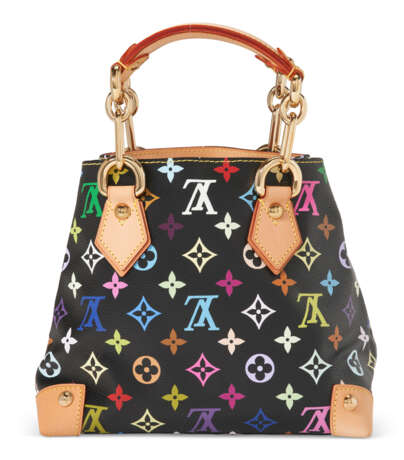 A LIMITED EDITION BLACK MONOGRAM MULTICOLORE COATED CANVAS AUDRA WITH GOLD HARDWARE BY TAKASHI MURAKAMI - Foto 2