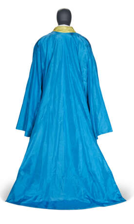 A REVERSIBLE YELLOW AND BLUE CAFTAN - фото 2