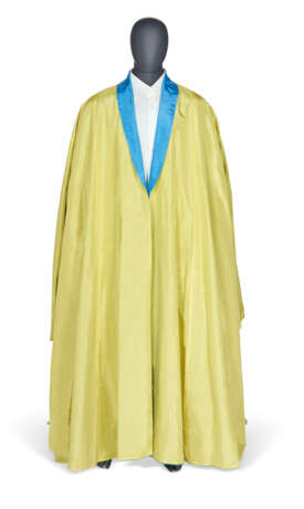 A REVERSIBLE YELLOW AND BLUE CAFTAN - Foto 3