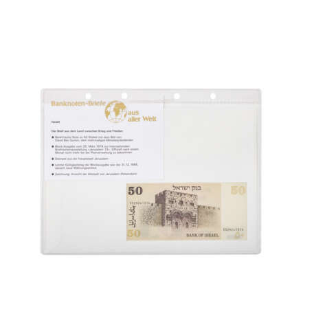 Collection Banknote Letters From All Over The World - Approx. 110 pieces in 4 folders, - photo 4