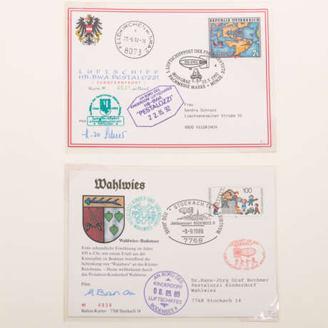 Collection - motifs Zeppelin stamps **/O - Foto 8