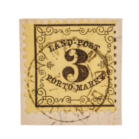 Baden - land mail - 2 x postage due 1862 O - Foto 4