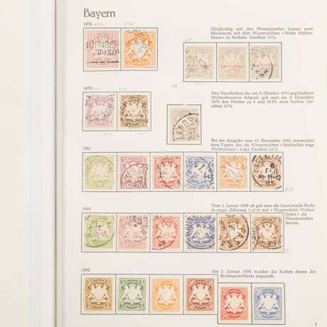 AD Bavaria / Wurttemberg - Attractively designed collection ex 1870/1920, unused and used, - Foto 2