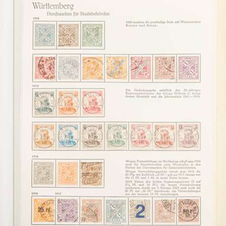 AD Bavaria / Wurttemberg - Attractively designed collection ex 1870/1920, unused and used, - фото 5