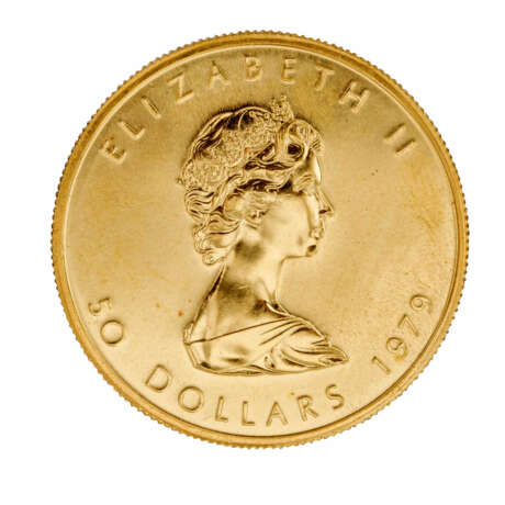 Canada/GOLD - 50 Dollars 1979, Maple Leaf, vz-, - photo 1