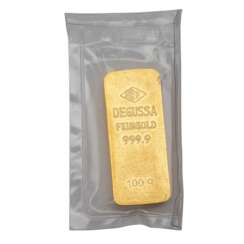 Gold bar DEGUSSA 100 g,