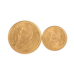 South Africa/GOLD - 1 x 1/4 oz. Gold fine, 1/4 Krugerrand 1985 and
