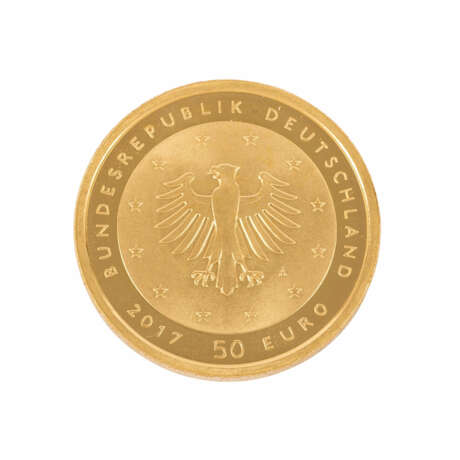 FRG/GOLD - 50 Euro GOLD fine, Luther rose 2017/A - фото 2