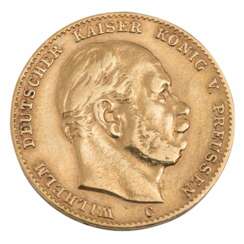 German Empire /GOLD - Prussia Wilhelm I. 10 Mark 1877/C